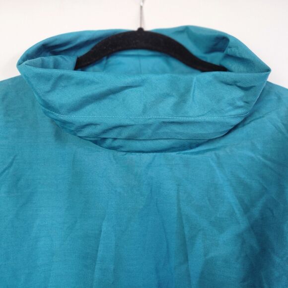 VTG Lands End Womens Size S Teal 90s Collared Pullover Windbreaker Jacket - Picture 3 of 8